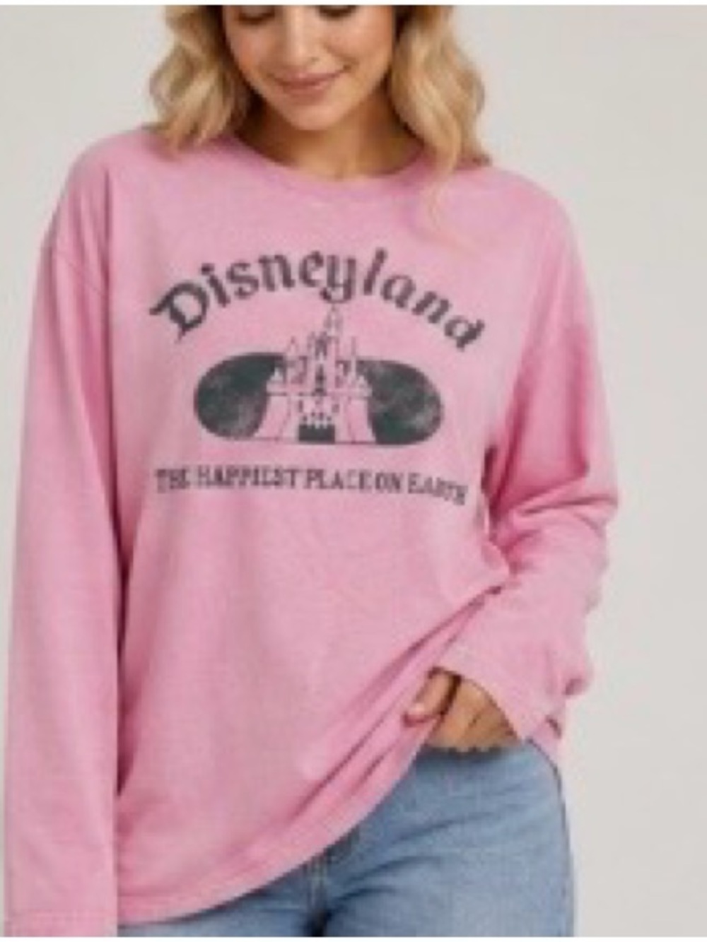 Disneyland Pink Long Sleeve